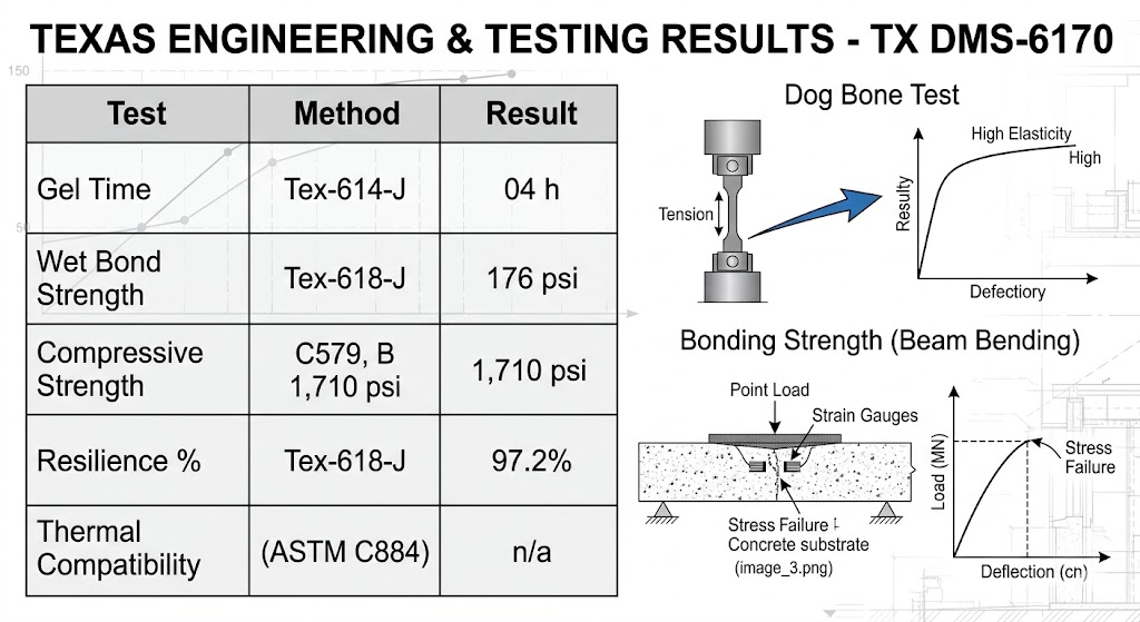 California Testing Results (CT 551) - Percol Elastic Cement