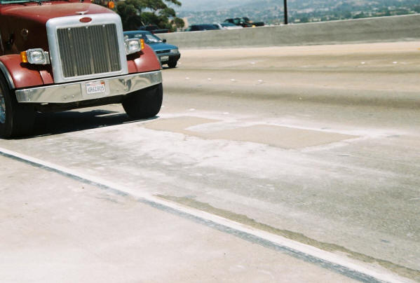SemiTruck Traffic on GeoSet Rapid Concrete Repair After 30 Minutes