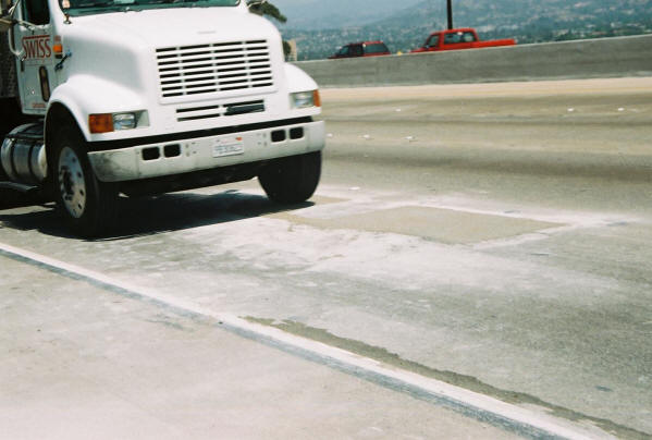 SemiTruck Traffic on GeoSet Rapid Concrete Repair After 30 Minutes