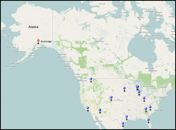 GeoCHEM, Inc. | Corporate Headquarters | 310 K Street, Suite 200 | Anchorage, Alaska 99501 | Anchorage, AK | Scottsdale, AZ | Ventura, CA | Parker, CO | Lakeland, FL | Athens, GA | Evanston, IL | Cincinnati, OH | Lancaster, SC | Sioux Falls, SD | Houston, TX | San Benito, TX | Spokane, WA | Appleton, WI | Weyauwega, WI